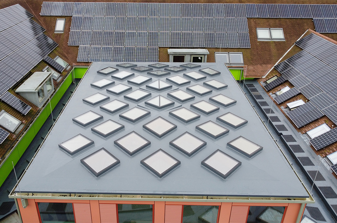 St Richard's Hospice Roof Birds Eye