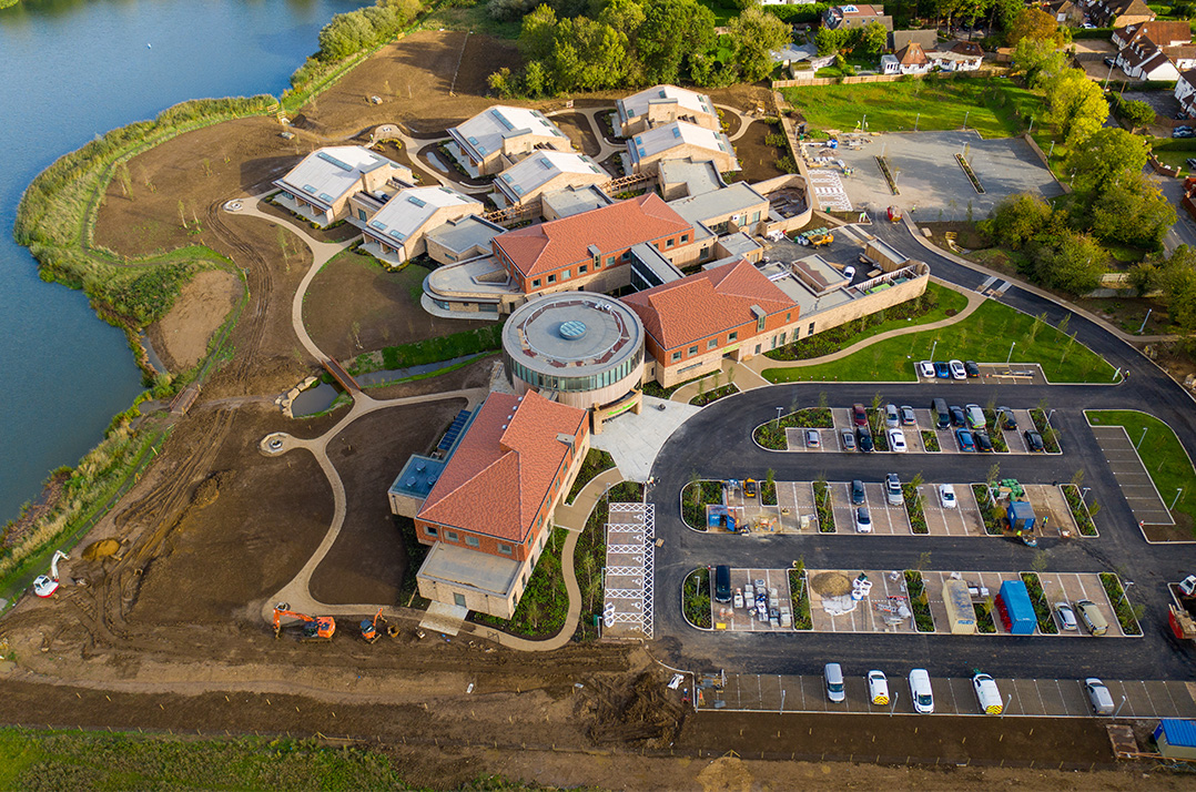 The Thames Hospice Roof Birds Eye